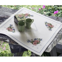 Poppy, Daisy And Bluebell Tablecloth