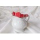 Гривна с карнеол, ахат и коралови рози