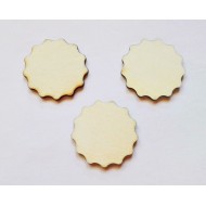 4048 Дървена фигурка за декорация - цвете 1 бр.