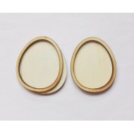 4053 Дървена фигурка за декорация - яйце