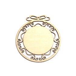 4067 Дървена фигурка за декорация - топка 1 бр.