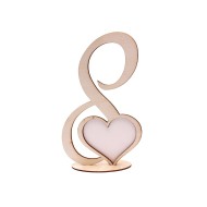 4082 Дървени фигурки за декорация - рамка осмица