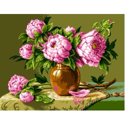 Розови божури