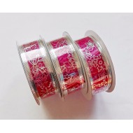 Лента за декорация - органза - цвят циклама