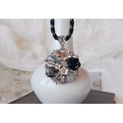 Колие с рутилов кварц във викториански стил