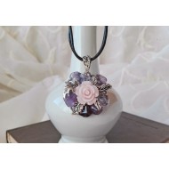 Винтидж колие аметист