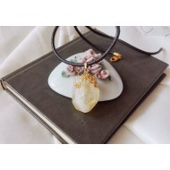 Винтидж колие с цитрин